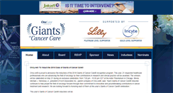 Desktop Screenshot of giantsofcancercare.com